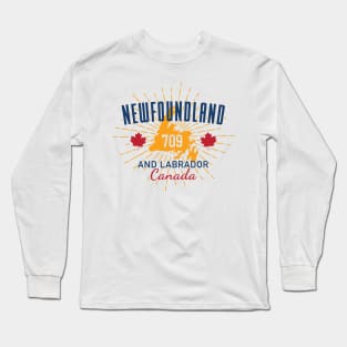 Newfoundland and Labrador 709 || Gifts || Souvenirs || Clothing Long Sleeve T-Shirt